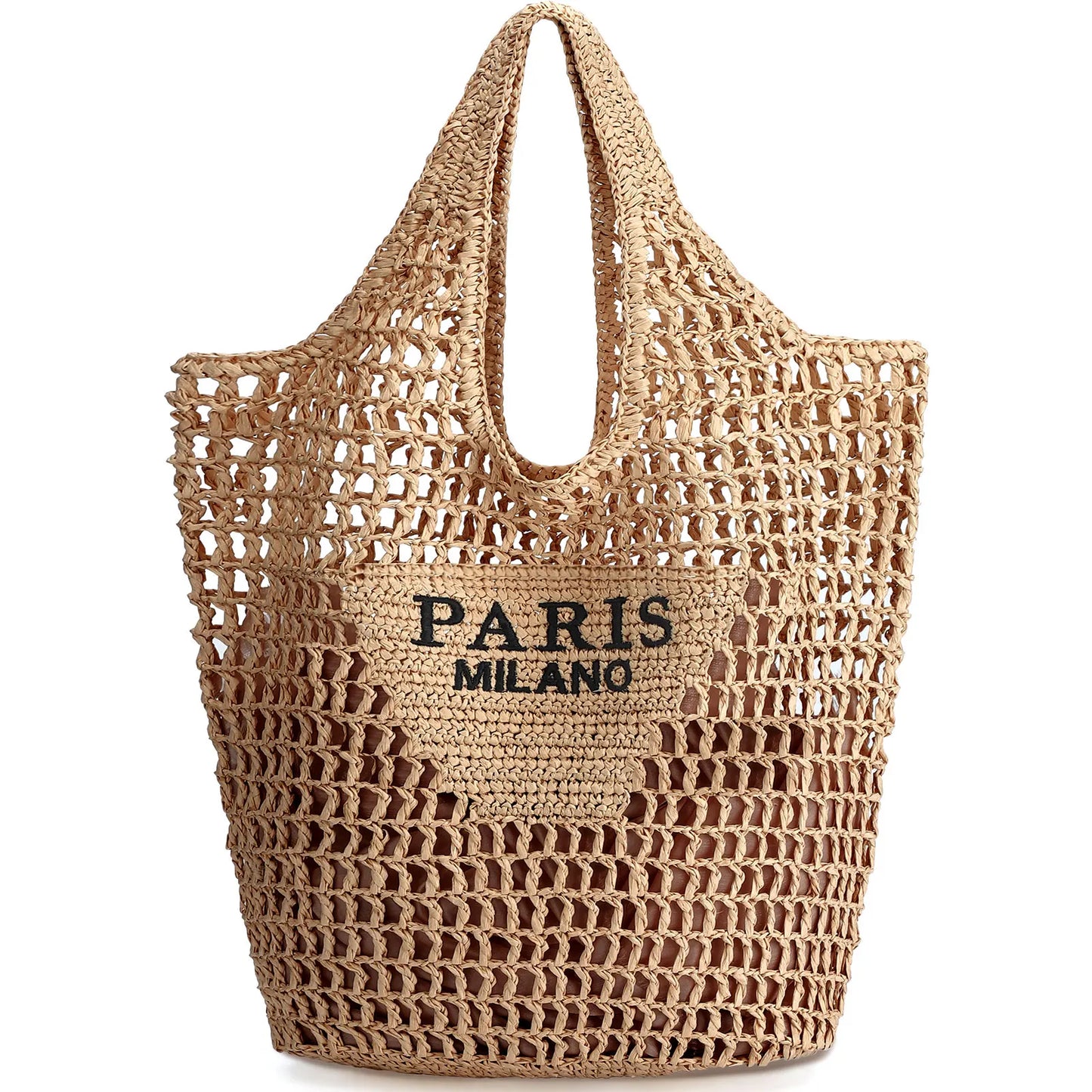 Handmade Woven Straw Beach Tote Bag for Women 🌴