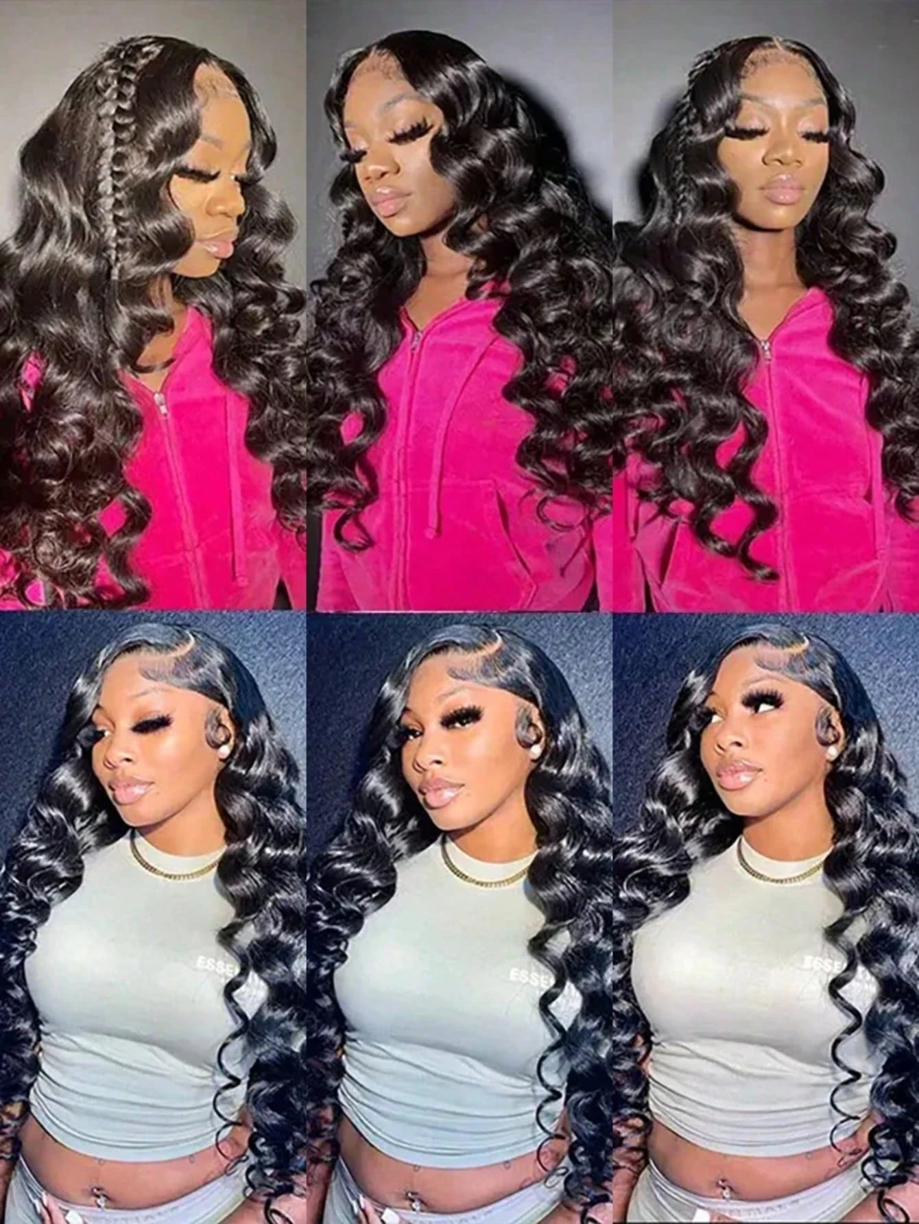 13x6 HD Lace Frontal Wig – 250% Density Loose Natural Wave Brazilian Human Hair (30-40")