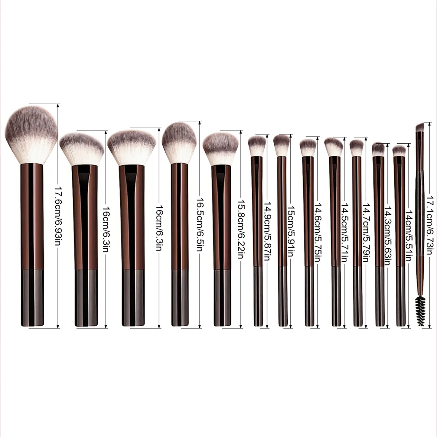 Pro Series 13-Piece Makeup Brush Set – Complete Face & Eye Collection