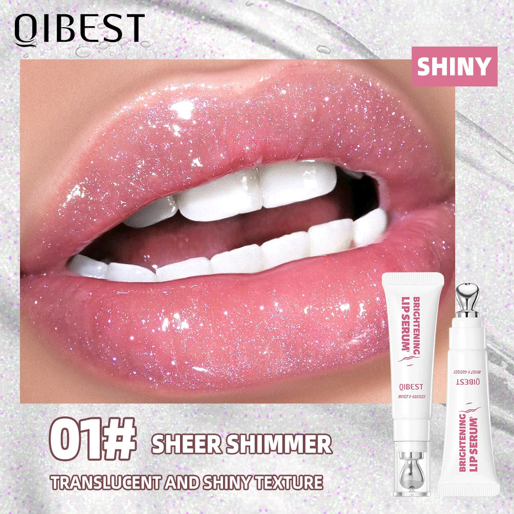 Jelly Pout Pearl Lip Gloss - High-Shine Glitter Lip Glaze & Moisturizing Tint