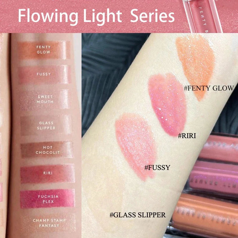 Moisten & Shine Lip Glaze – Reflective Glitter Finish & Plumping Effect