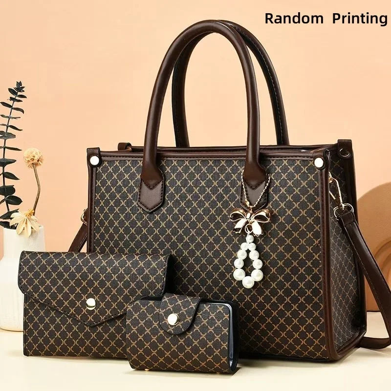 Luxury Large Capacity Shoulder Bag – Sleek Minimalist PU Leather Handbag for Women