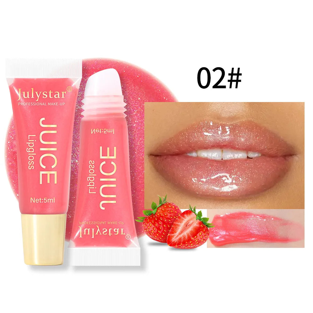 Luxe Hydrating Lip Oil – Plumping Nude Brown Tint & High-Shine Finish
