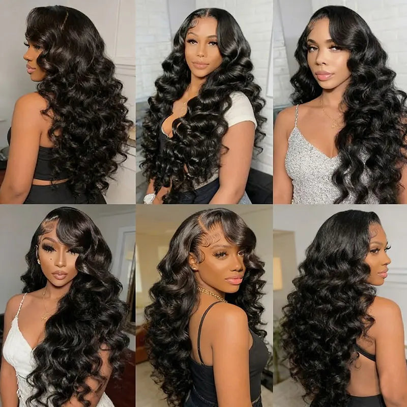 ✨ 30–40 Inch Loose Deep Wave Human Hair Bundles – Raw Virgin Brazilian Remy Hair Extensions (3–5 Bundles Set)