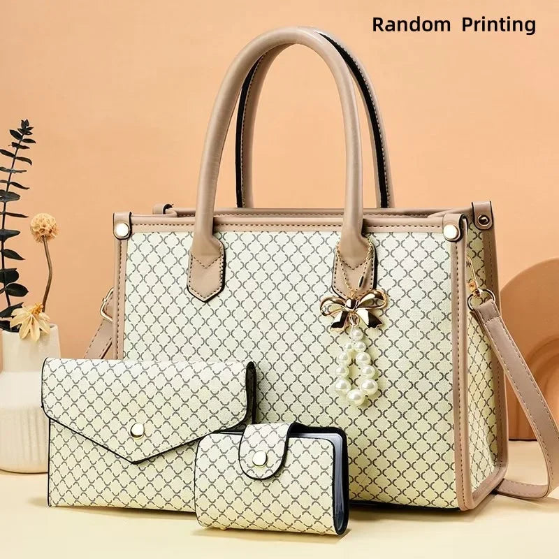 Luxury Large Capacity Shoulder Bag – Sleek Minimalist PU Leather Handbag for Women