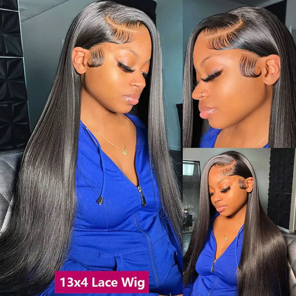 Brazilian Bone Straight 13x6 HD Lace Front Wig - 30-40 Inch Long Human Hair