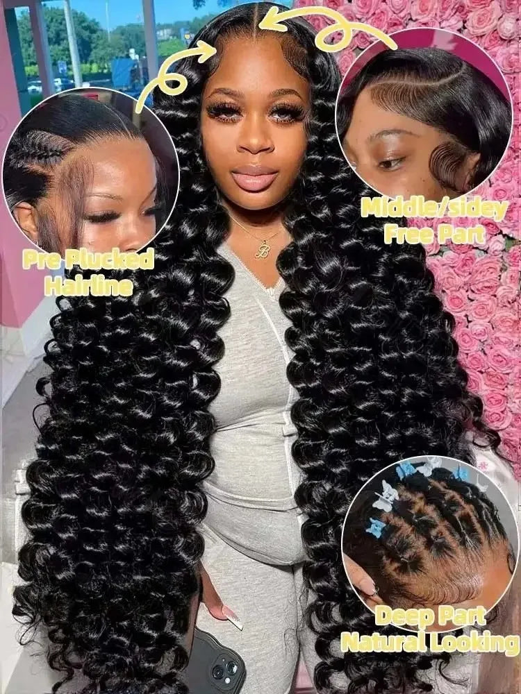 Luxury Loose Deep Wave HD Lace Frontal Wig – 250% Density