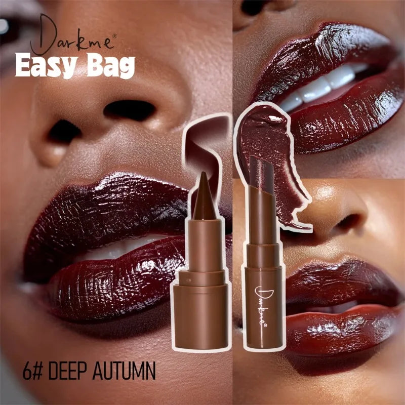 Luminous Lip Combo – Waterproof Matte Liner & Pearlescent Glass-Shine Lipstick