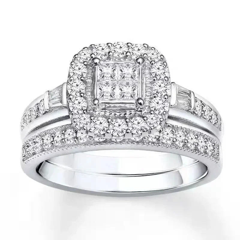 Iced Out Cubic Zirconia Ring – Hip Hop Bling Statement Ring for Men