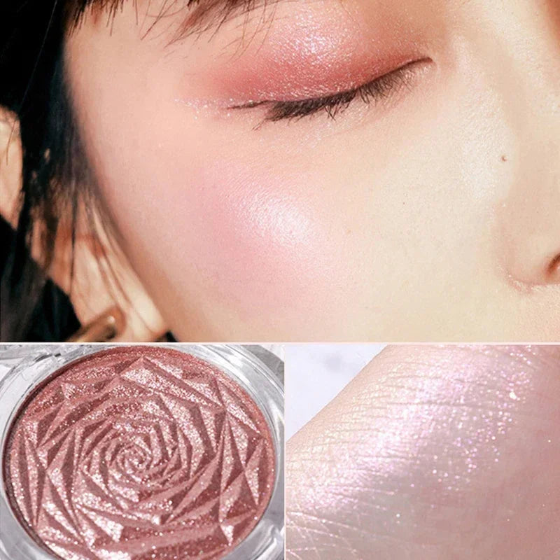 Diamond Glow Highlighter Palette – Ultra-Concentrated Shimmer & Contour
