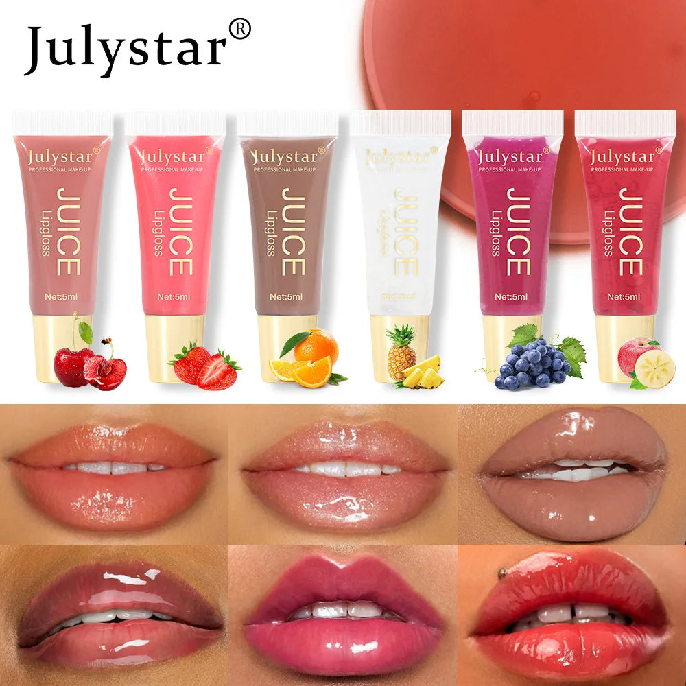 Luxe Hydrating Lip Oil – Plumping Nude Brown Tint & High-Shine Finish