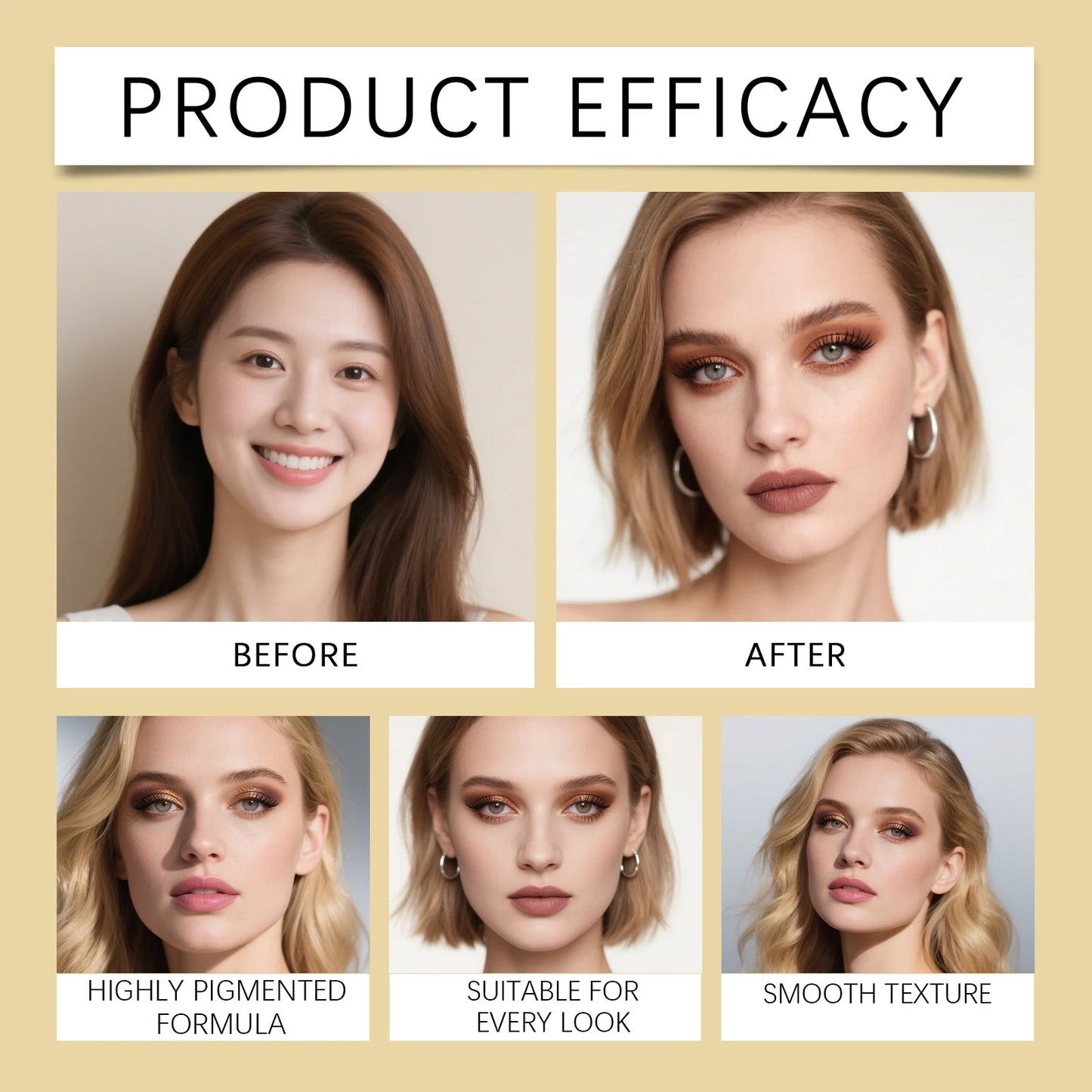 Chocolate Nude Eyeshadow Palette – Highly Pigmented Matte & Shimmer Everyday Makeup