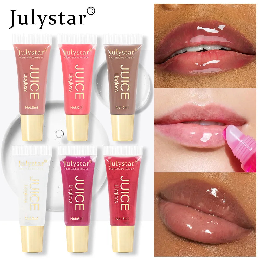 Luxe Hydrating Lip Oil – Plumping Nude Brown Tint & High-Shine Finish