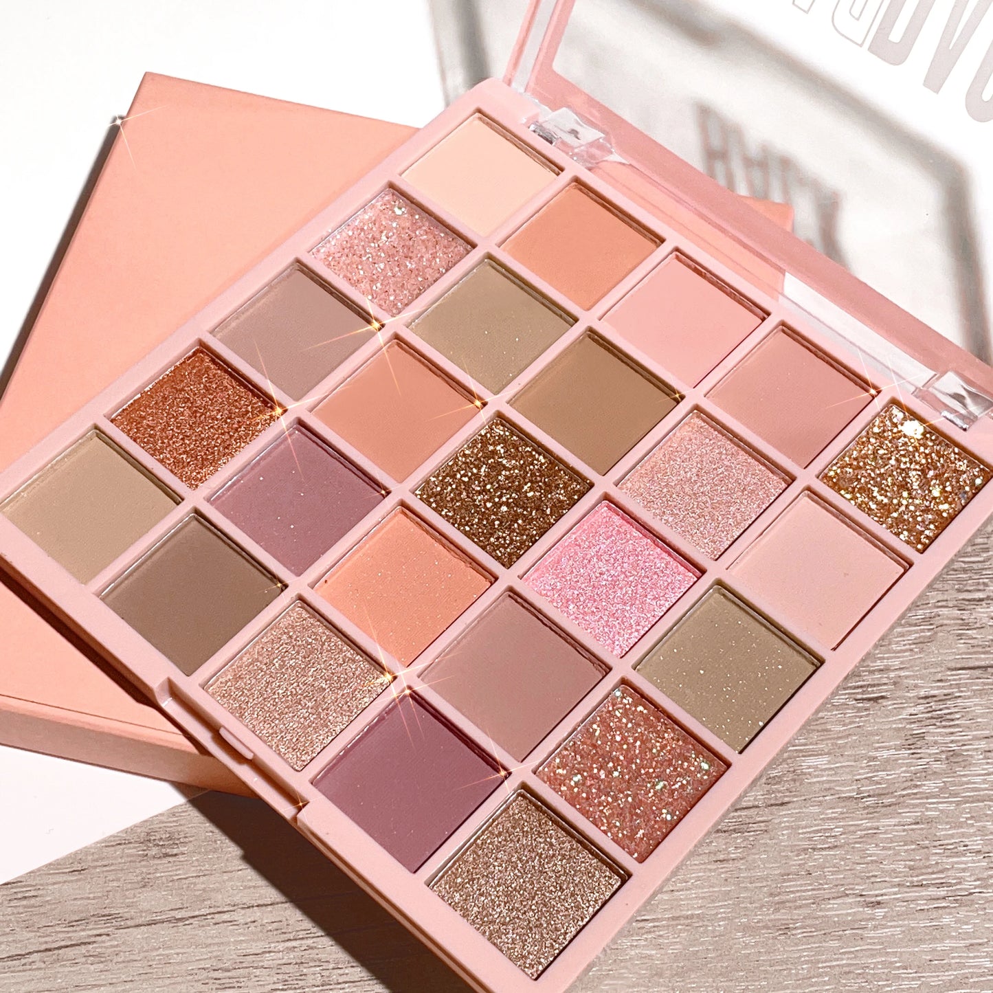 Sunset Earth 25-Color Eyeshadow Palette | High-Pigment Warm Neutrals & Shimmers