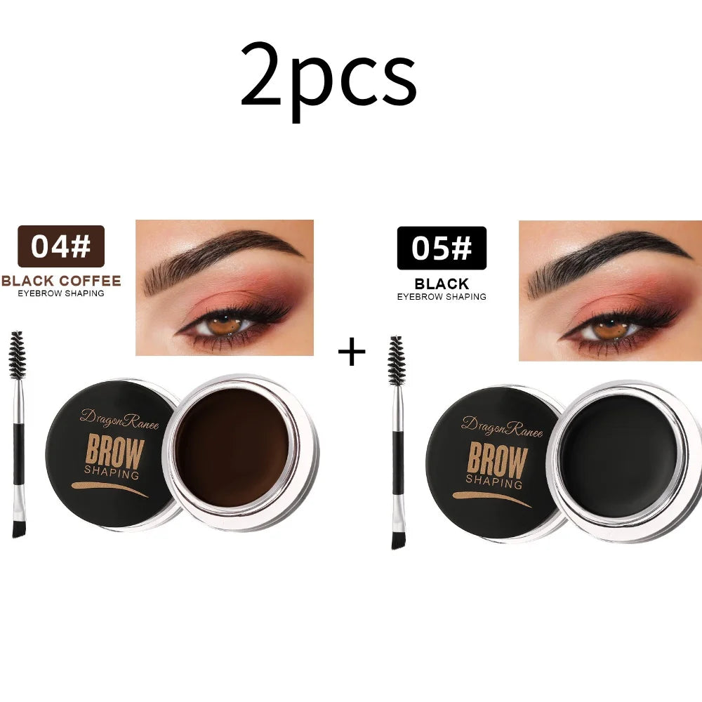 Dragon Ranee Wild Eyebrow Styling Cream: 3D Feathery Brow Soap & Clear Setting Wax