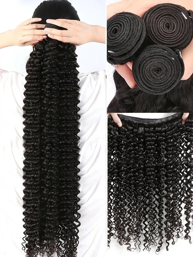 Brazilian Loose Deep Wave Bundles (32-40”) - Unprocessed Remy Human Hair Extensions