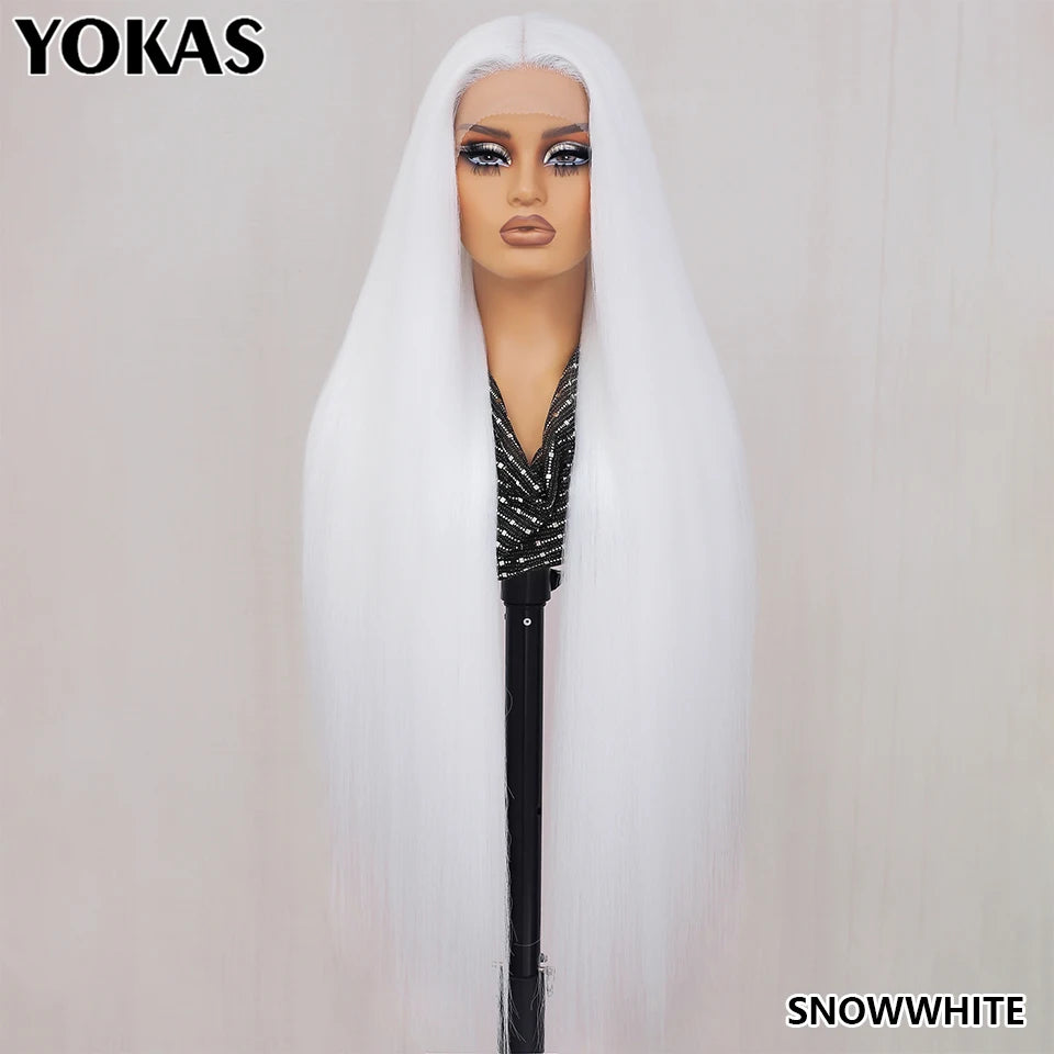 30" Straight 13x6 Lace Frontal – Natural Hairline Synthetic Wig