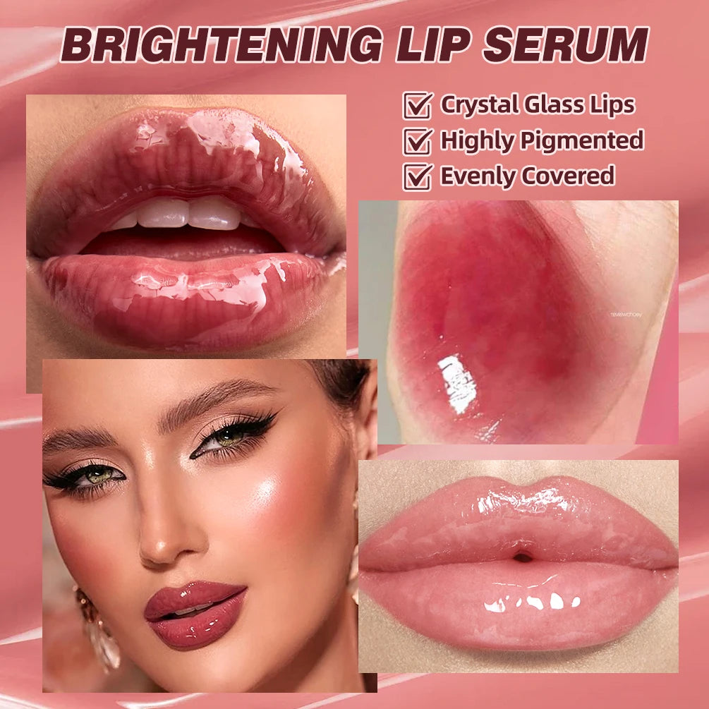 Jelly Pout Pearl Lip Gloss - High-Shine Glitter Lip Glaze & Moisturizing Tint