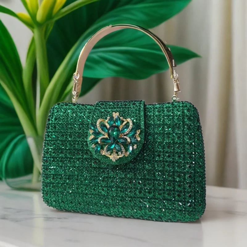 Crystal Rhinestone Evening Clutch – Luxury Wedding & Party Handbag for Women