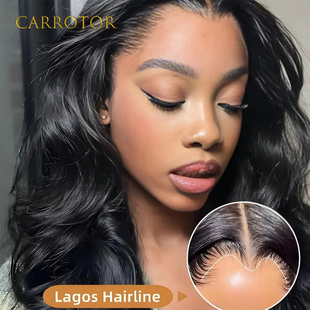 Lagos Hairline: 13x4 Invisible Lace Loose Deep Wave Wig (250% Density)
