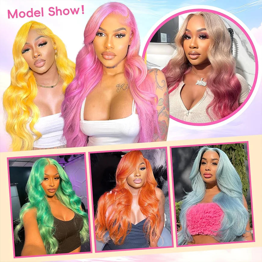 13x6 13x4 5x5 4X4 Blonde 613 Hd Lace Frontal Closure With 30 40 Inch Body Wave Human Hair Brazilian Weave 3 Bundles With Closure