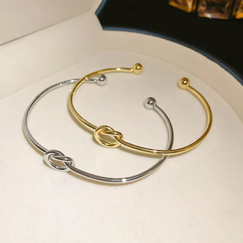 Vintage Stainless Steel Twisted Bangle | Unisex Woven Texture Statement Bracelet
