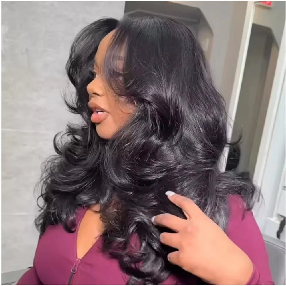 ✨ Luxury Brazilian Body Wave Wig – 13x6 HD Lace Front Human Hair Wig, Glueless & Pre-Plucked for a Natural Hairline