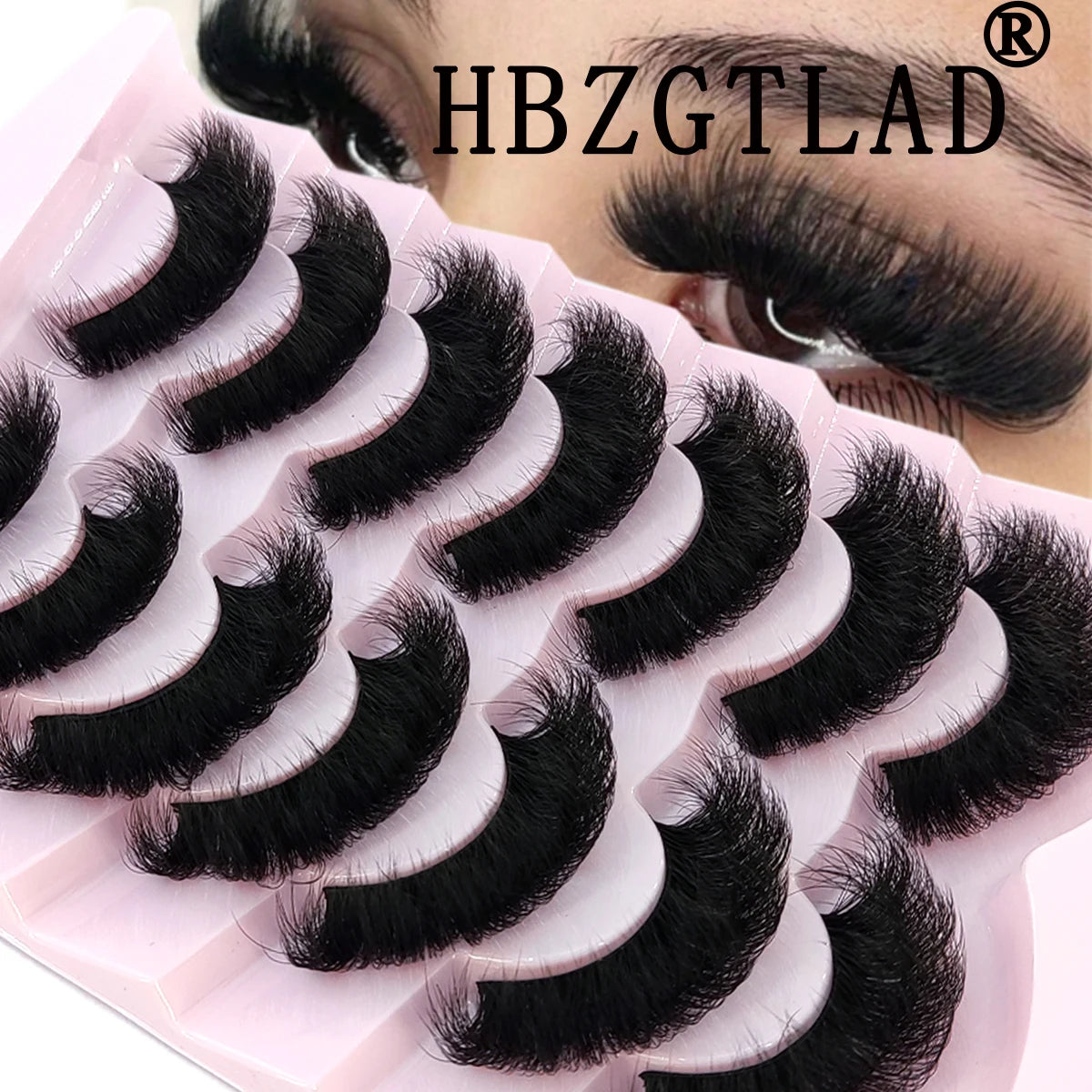 3D Fluffy Cat Eye Lashes – Soft, Wispy Natural Glam (5-Pair Set)