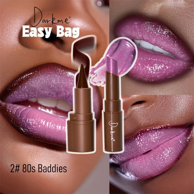 Luminous Lip Combo – Waterproof Matte Liner & Pearlescent Glass-Shine Lipstick