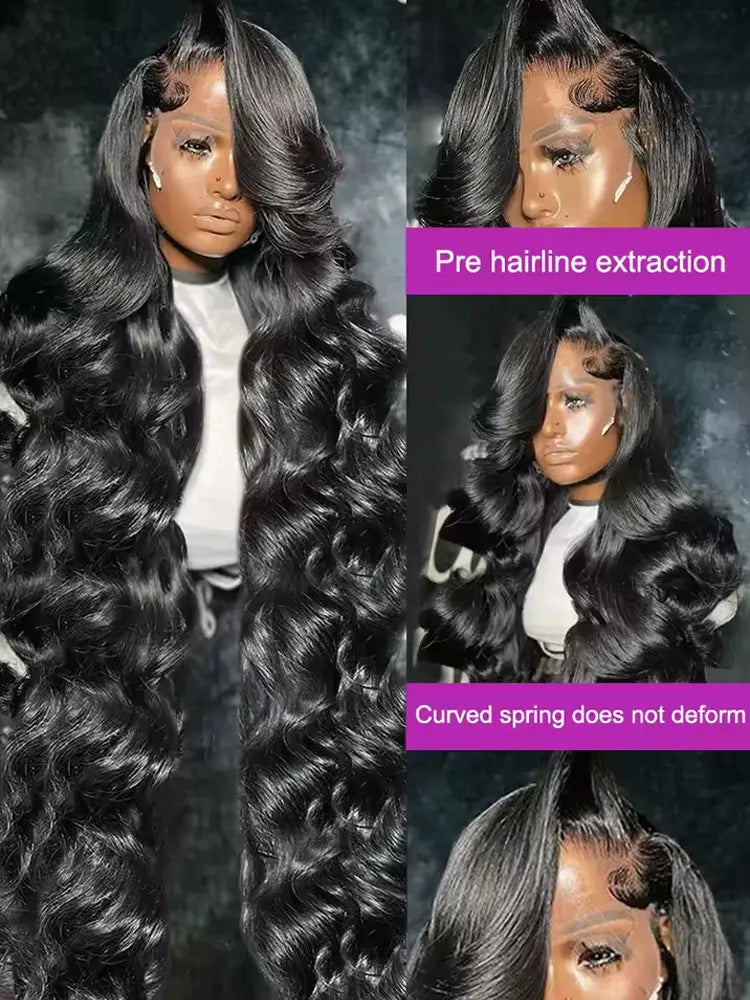 ✨Body Wave Human Hair Wig – 250% Density, 13x6 HD Lace Front, 5x5 Glueless Closure Wig, Pre-Plucked