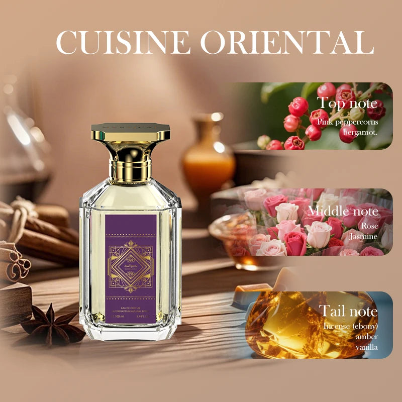 Luxury Rose Oud & Amber Vanilla Eau de Parfum 100ml | Long-Lasting Unisex