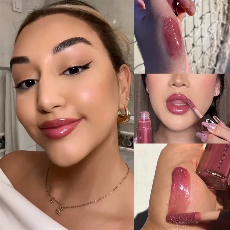 Moisten & Shine Lip Glaze – Reflective Glitter Finish & Plumping Effect