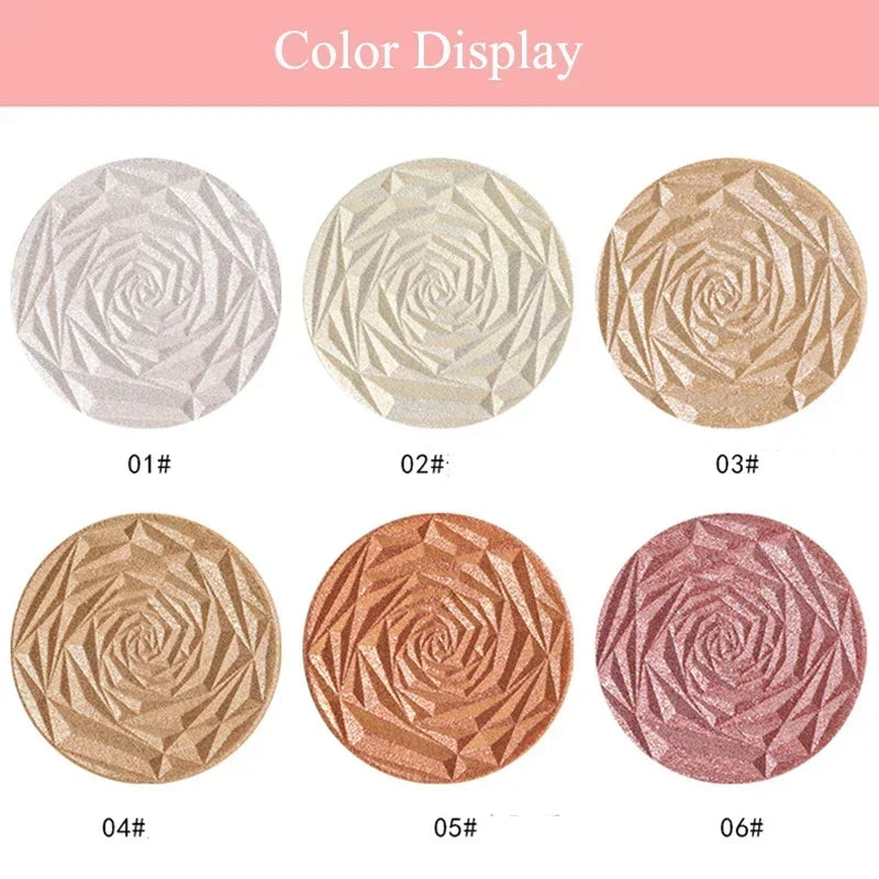 Diamond Glow Highlighter Palette – Ultra-Concentrated Shimmer & Contour