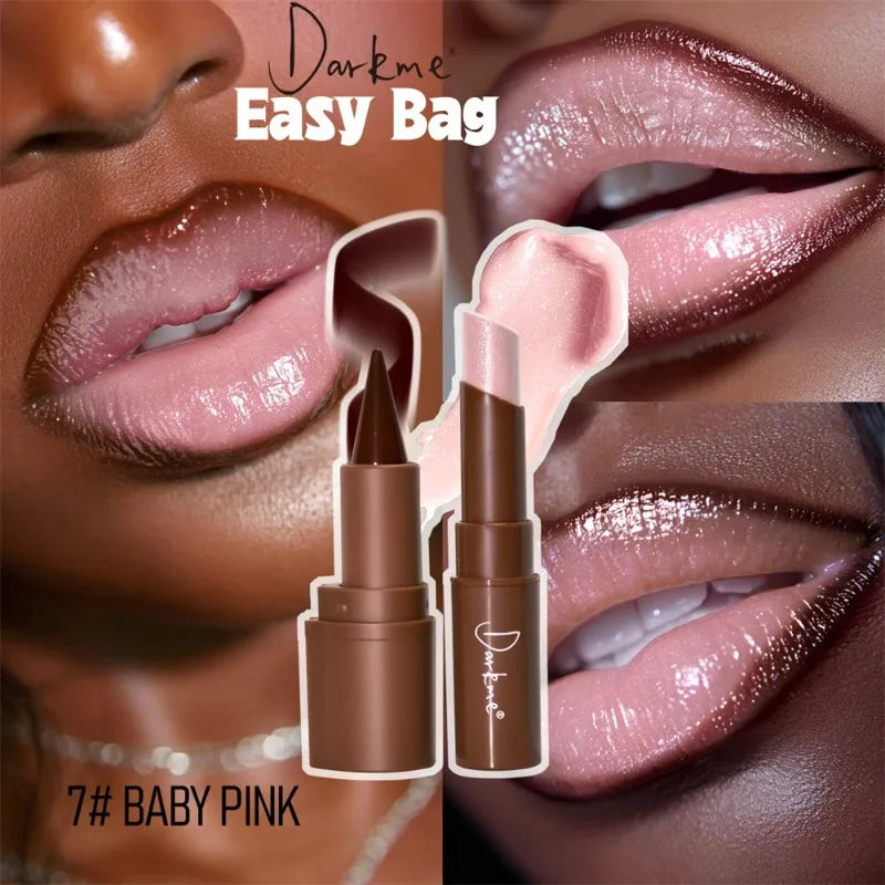 Luminous Lip Combo – Waterproof Matte Liner & Pearlescent Glass-Shine Lipstick