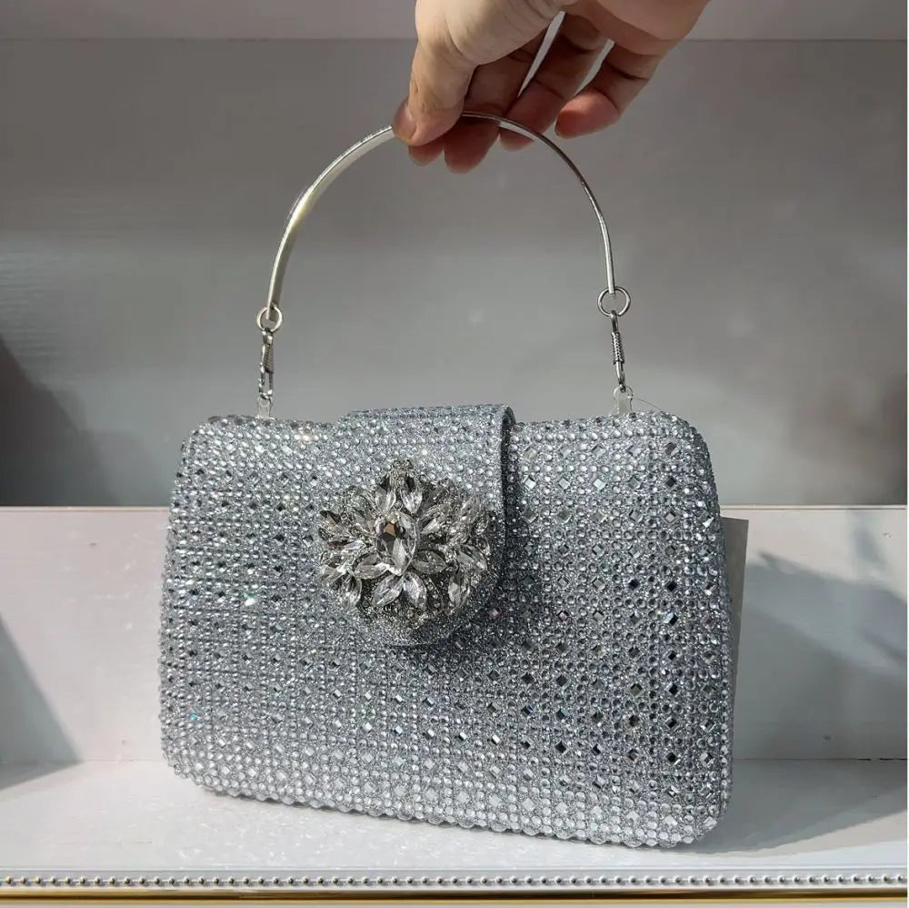 Crystal Rhinestone Evening Clutch – Luxury Wedding & Party Handbag for Women