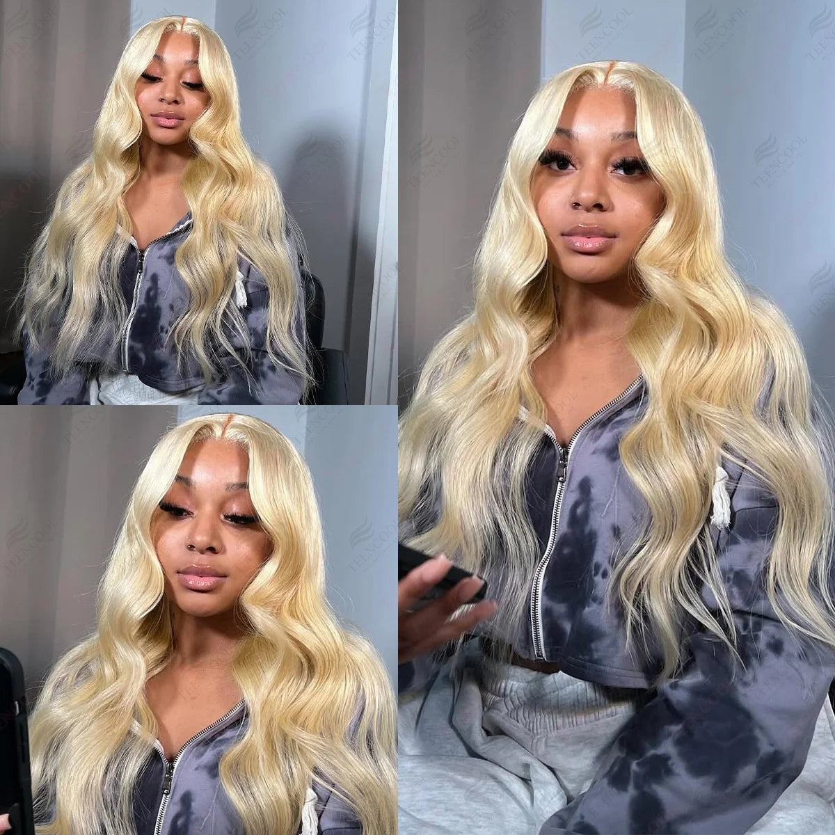 Luxury 613 Blonde 13x6 Lace Frontal Wig – 200% Density Body Wave Brazilian Human Hair