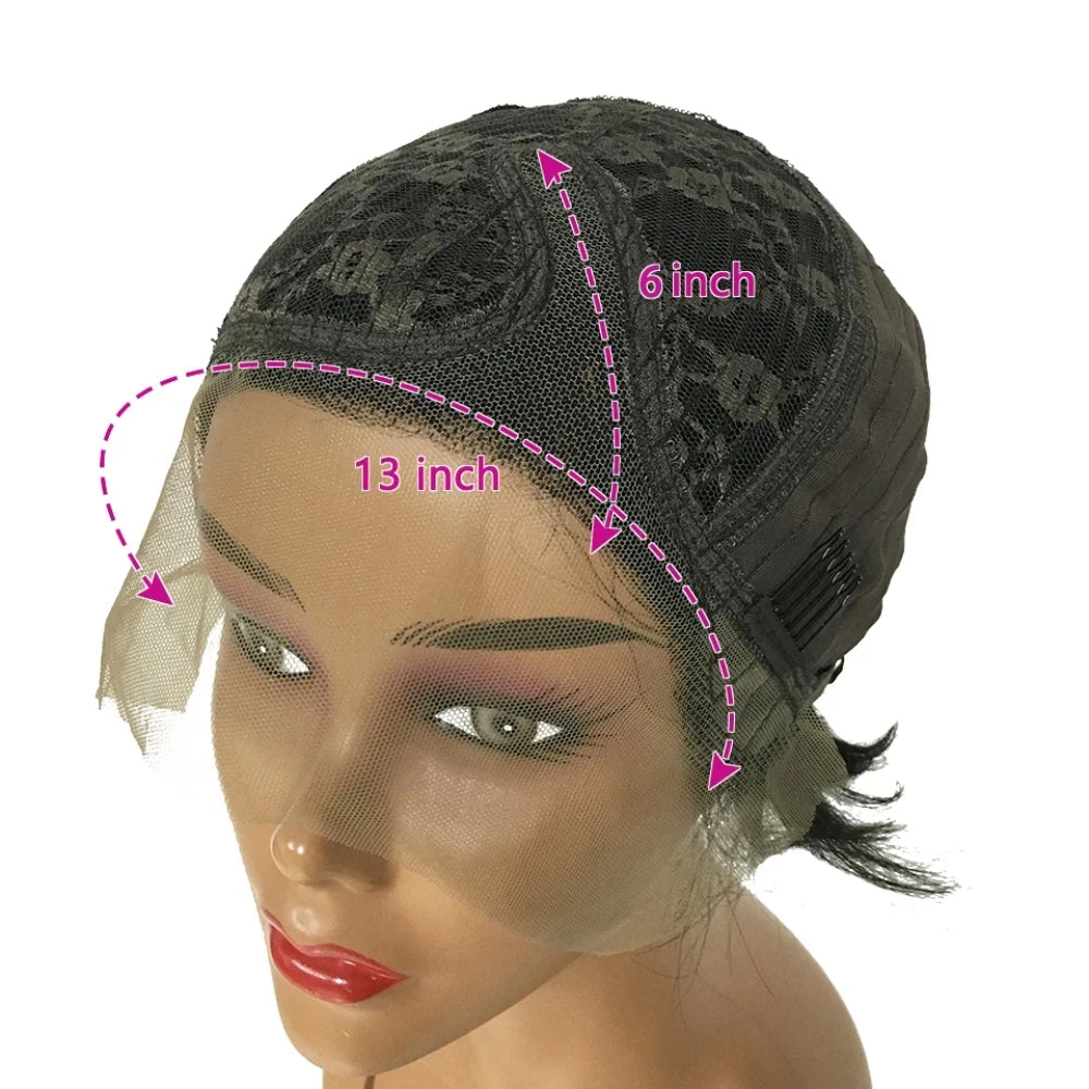 13x4 HD Transparent Lace Front Pixie Cut Wig – 200% Density Short Straight Brazilian Human Hair Wig
