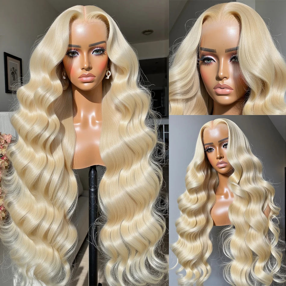 Ultra-Long 30-40” Honey Blonde Body Wave Wig | Melted HD Transparent Lace | 100% Virgin Human Hair Frontal
