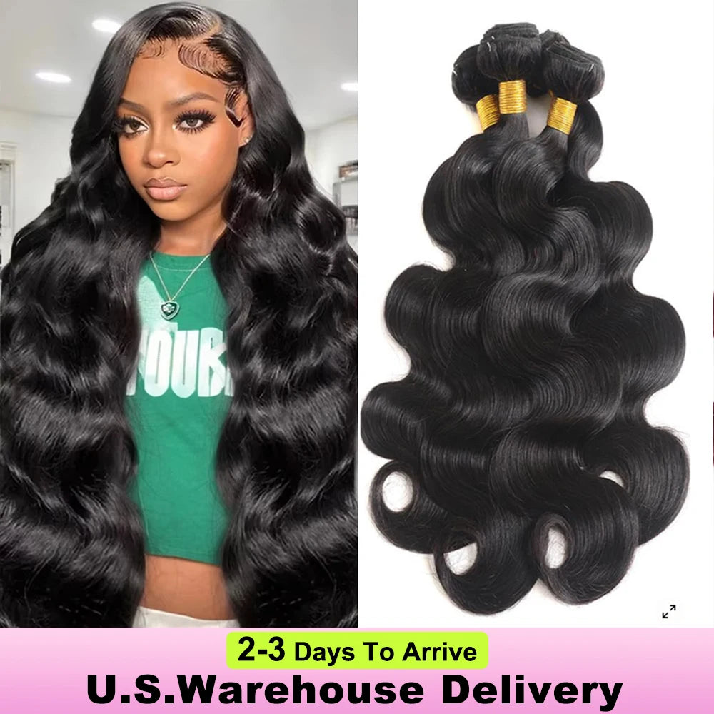 100% Raw Unprocessed Body Wave Bundles – 16A Grade Virgin Brazilian Hair Extensions