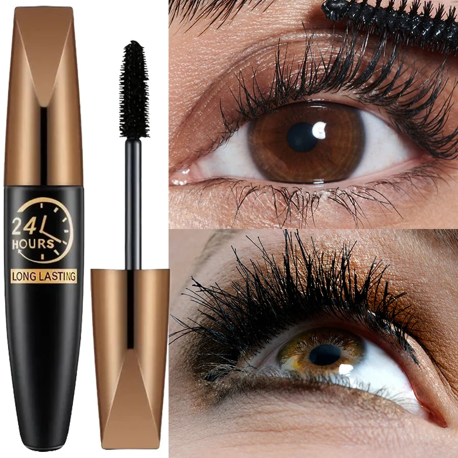 Waterproof 5D Silk Fiber Mascara – Instant Eyelash Extension & Lengthening Formula
