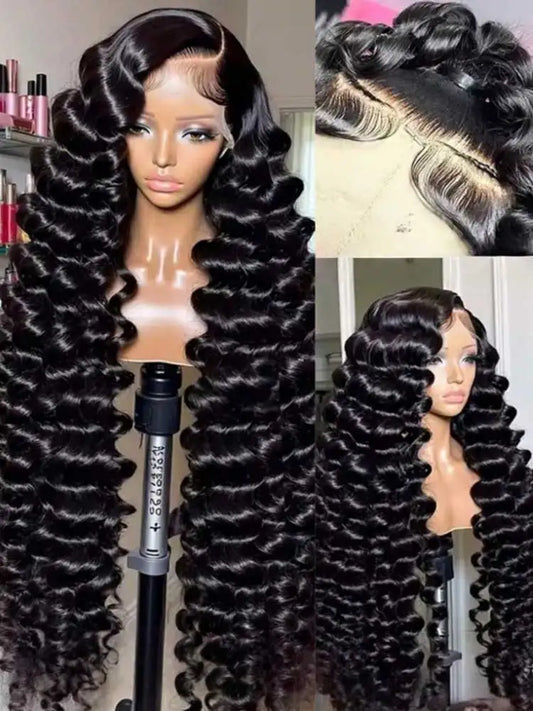 Luxury Loose Deep Wave HD Lace Frontal Wig – 250% Density