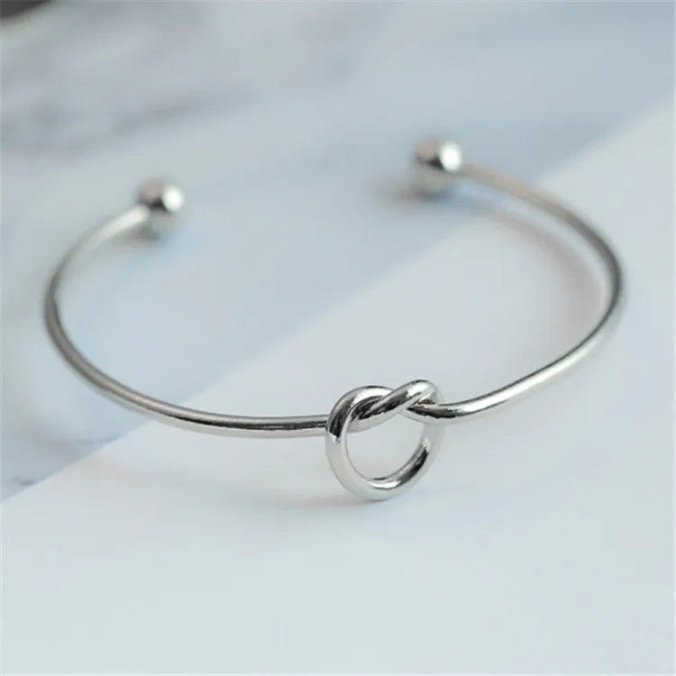 Vintage Stainless Steel Twisted Bangle | Unisex Woven Texture Statement Bracelet