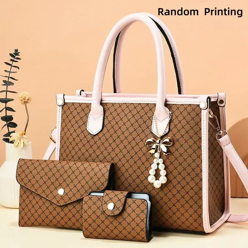 Luxury Large Capacity Shoulder Bag – Sleek Minimalist PU Leather Handbag for Women