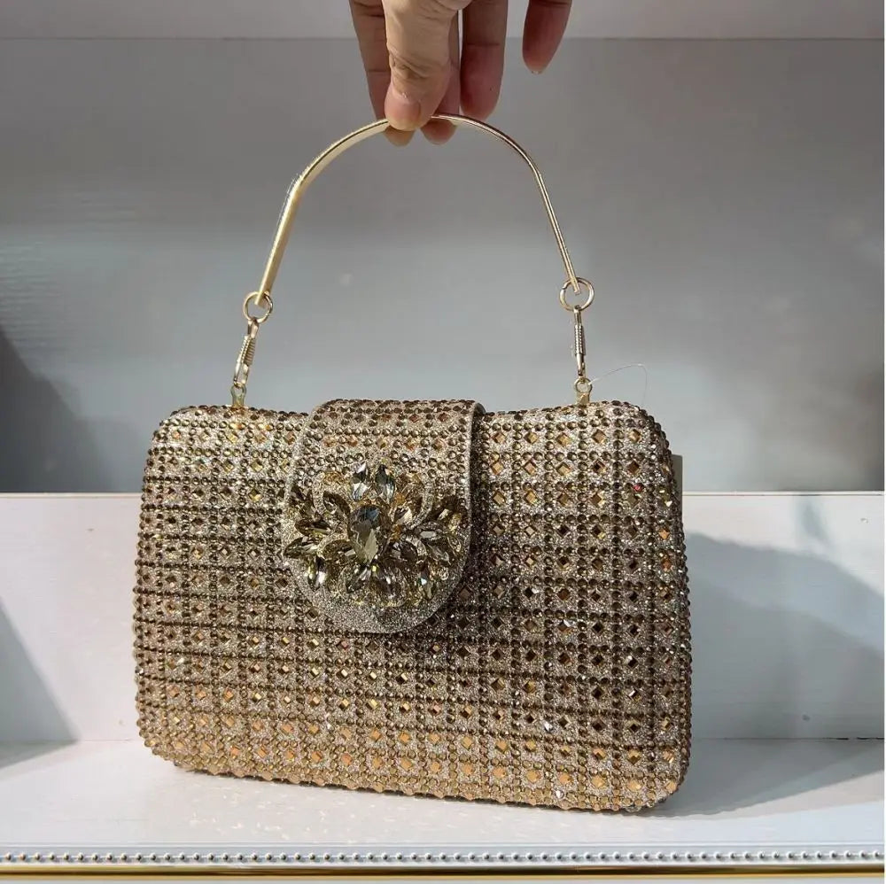 Crystal Rhinestone Evening Clutch – Luxury Wedding & Party Handbag for Women