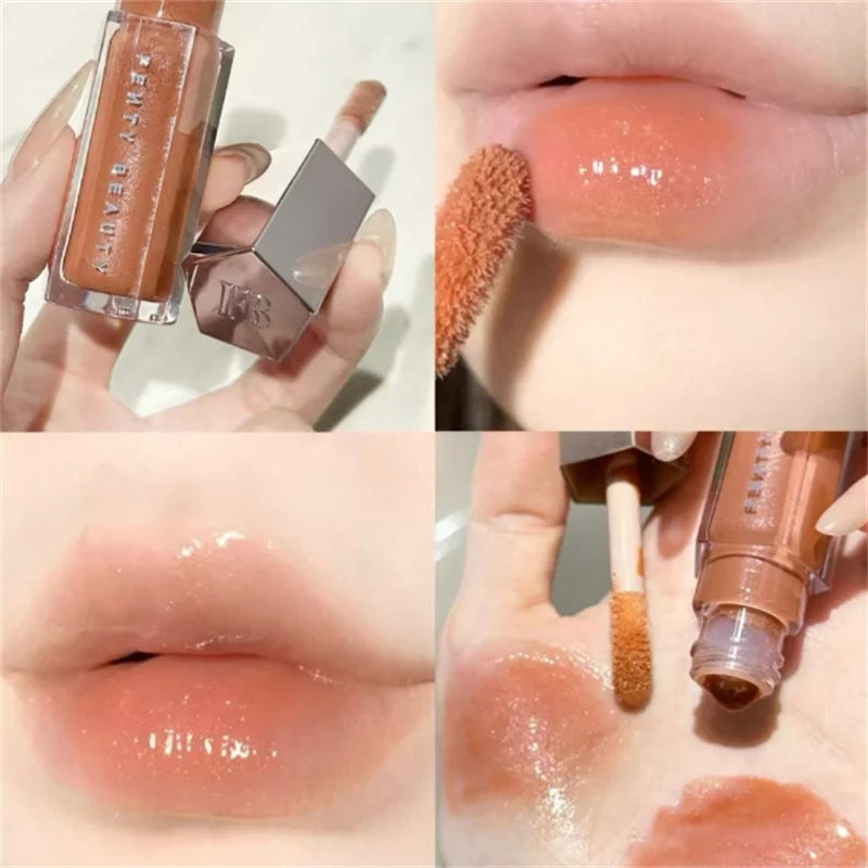 Moisten & Shine Lip Glaze – Reflective Glitter Finish & Plumping Effect