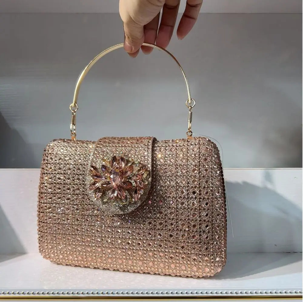 Crystal Rhinestone Evening Clutch – Luxury Wedding & Party Handbag for Women