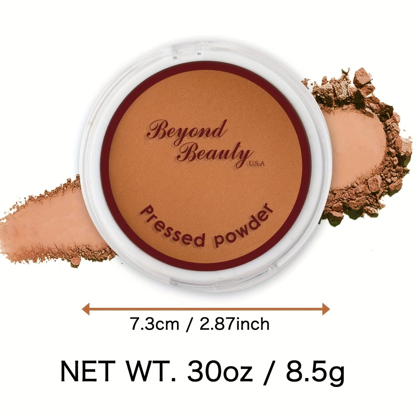 Professional Matte Bronzing Powder for Dark Skin – Sweatproof, Long-Wear Foundation & Contour Compact
