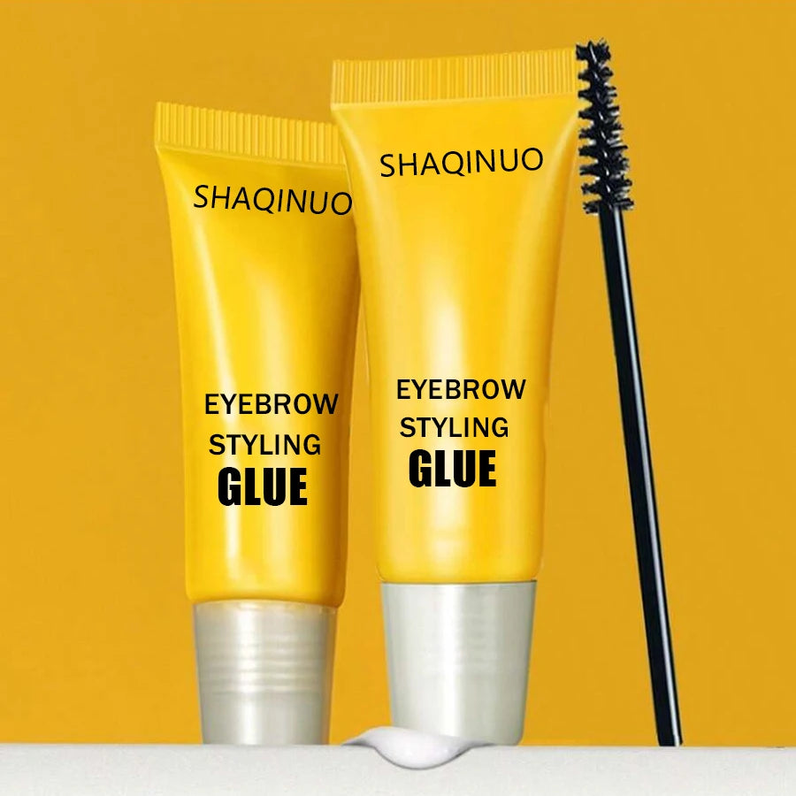 24-Hour Strong Hold Eyebrow Shaping Gel – Sculpt & Set Brow Cream with Dual-Ended Brush – Flake-Proof & Long-Lasting Formula