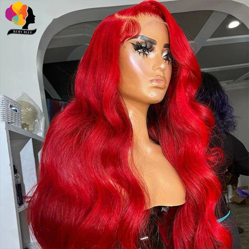 Burgundy 99J Body Wave Lace Frontal Wig – 13x6 HD Lace Human Hair