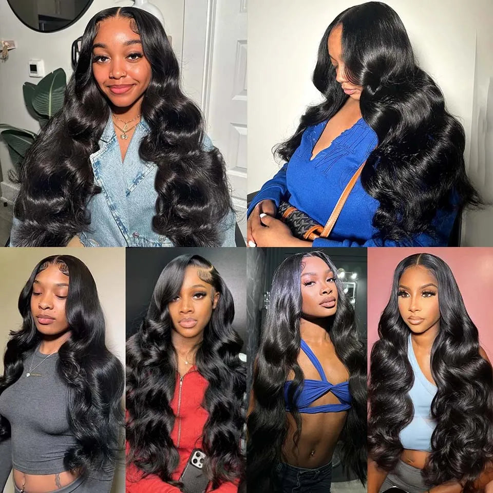 Brazilian Body Wave Human Hair Bundles – Raw Unprocessed Virgin Weave Extensions (3–4 Bundles, 8–30 Inch)